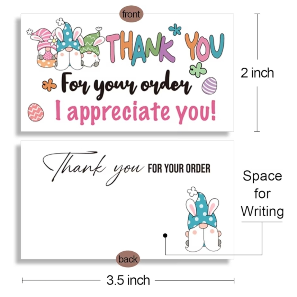 25 Easter Gnomes Business Cards - Picture 2 of 3
